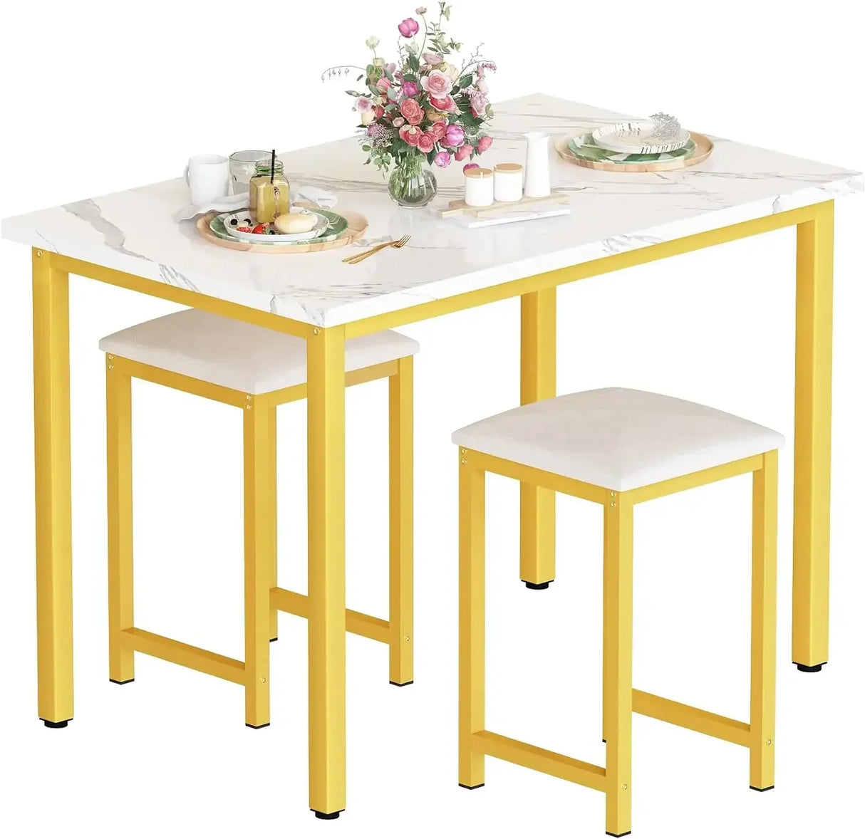 5 Pieces Dining Table Set, Kitchen Table Set