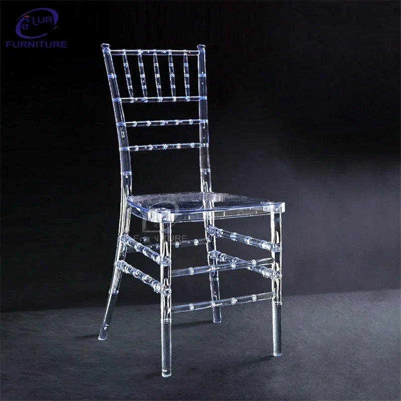 50 Pcs Hot Crystal Chiavari Detachable Clear Acrylic