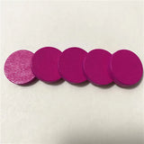 50 Pieces 25*5mm Colorful Wooden Circle Plate Chips