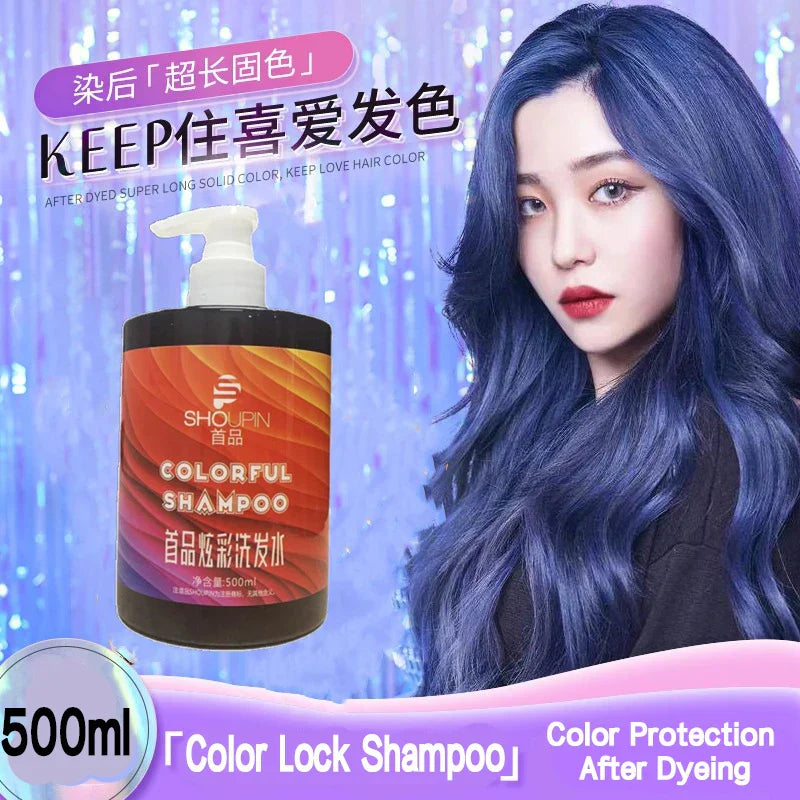 500ML Hair Quick Hair Color Shampoo Lasting Security