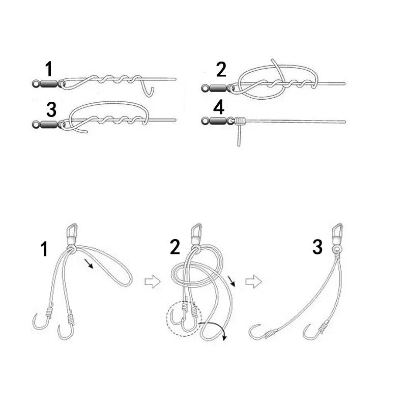 500pcs Bearing Swivel Fishing Connector Stainless Steel Carp