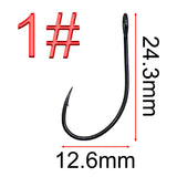 50Pcs 8001# lure hook big eye hook Thin