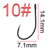 50Pcs 8001# lure hook big eye hook Thin