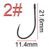 50Pcs 8001# lure hook big eye hook Thin