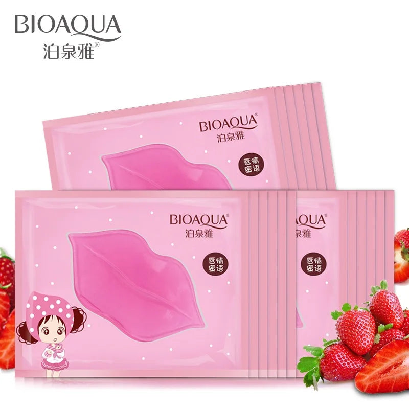 50pcs BIOAQUA Plumper Crystal Collagen Lip Mask Pads