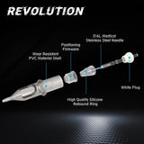 50pcs EZ Revolution Cartridge Tattoo Needles Permanent Makeup