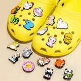 50pcs PVC Cats Dogs Shoe Charms Animal Shoe