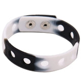 50pcs Wholesale 18cm Silicone Rainbow Color Wristbands Bracelets