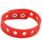 50pcs Wholesale 18cm Silicone Rainbow Color Wristbands Bracelets