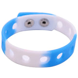50pcs Wholesale 18cm Silicone Rainbow Color Wristbands Bracelets