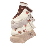 5Pairs Children Socks Cotton Boy Girl Baby Infant
