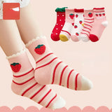 5Pairs Children Socks Cotton Boy Girl Baby Infant