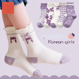 5Pairs Children Socks Cotton Boy Girl Baby Infant