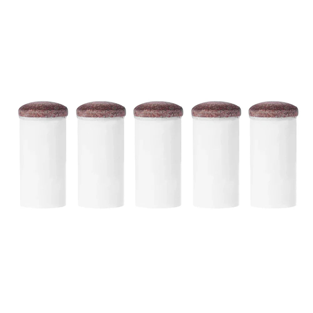 5pcs Slipon Pool Cue Tips Plastic Snooker Cue