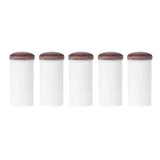 5pcs Slipon Pool Cue Tips Plastic Snooker Cue
