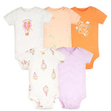 5pcs/lot Baby Bodysuit Fashion Girl Clothes Cotton Newborn