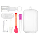 5pcs/set Baby Oral Liquid Medicine Dropper Temperature Sensing