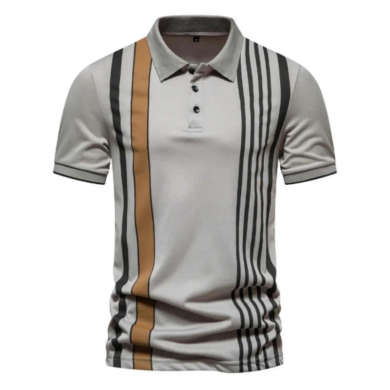 6 Colors! 2023 New Summer Men's Polo T-shirt