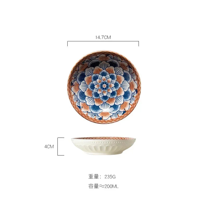 6 Inch Ceramic Dessert Snack Plate Japanese Sushi
