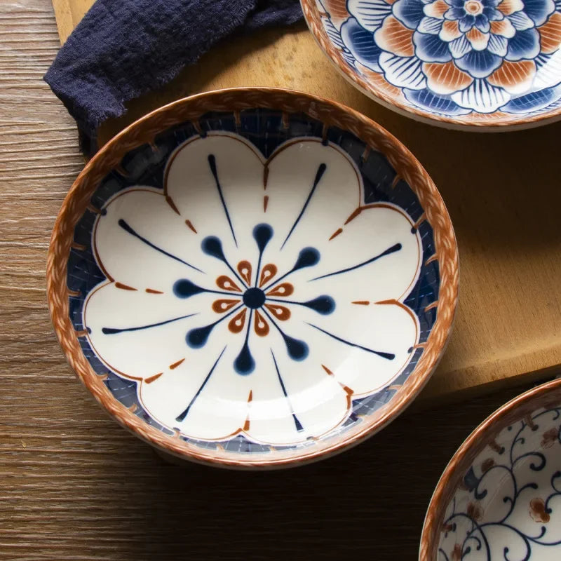 6 Inch Ceramic Dessert Snack Plate Japanese Sushi