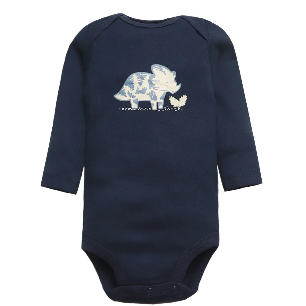 6 PCS/Lot Baby Boys Girls Bodysuit Long Sleeve