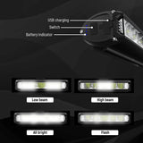 6000LM Bike Front Light Bicycle Lamp 8000Mah Aluminum
