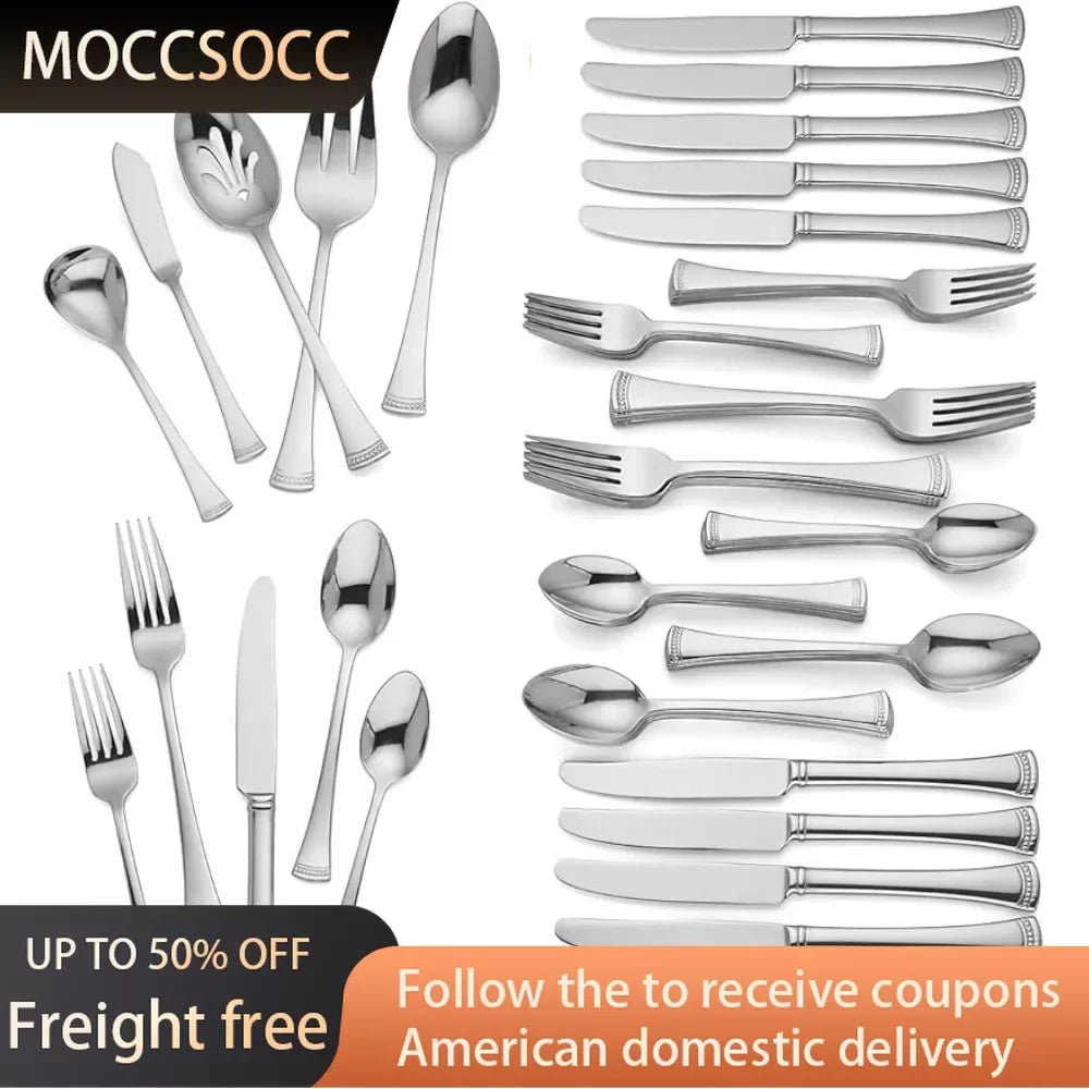 65-Piece Flatware Set Freight Free Table Decorations Complete