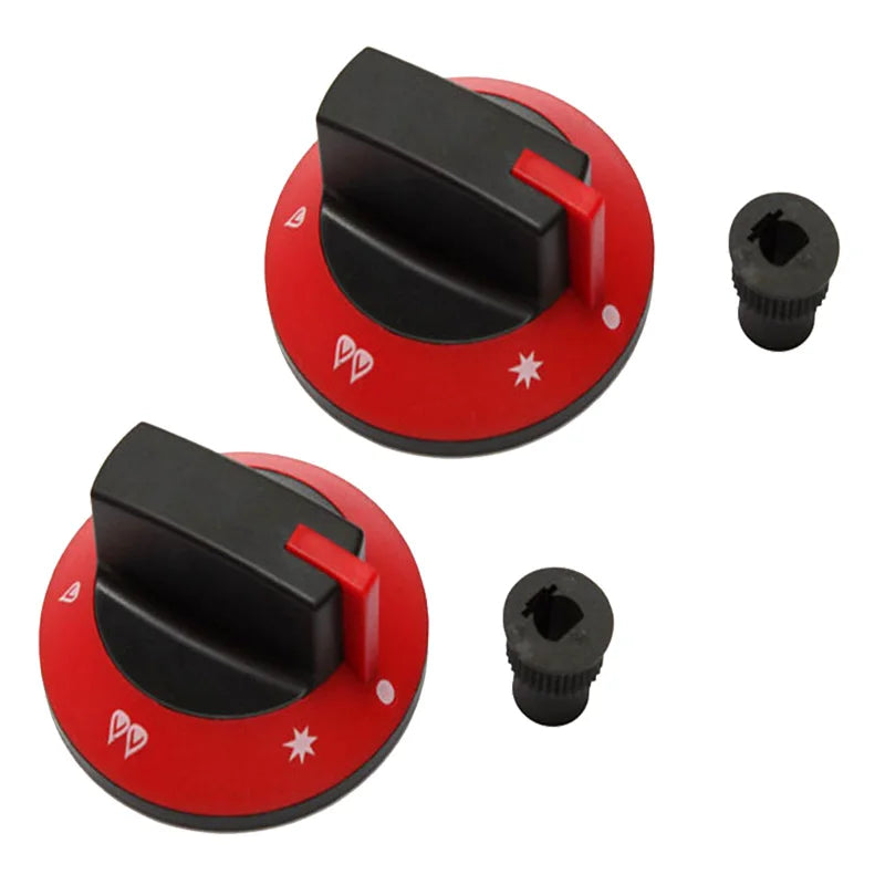 68mm Plastic Red BBQ Temperature Control Knob Diameter