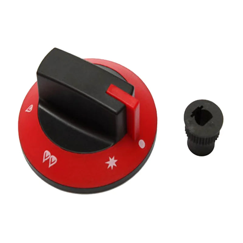 68mm Plastic Red BBQ Temperature Control Knob Diameter