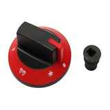 68mm Plastic Red BBQ Temperature Control Knob Diameter