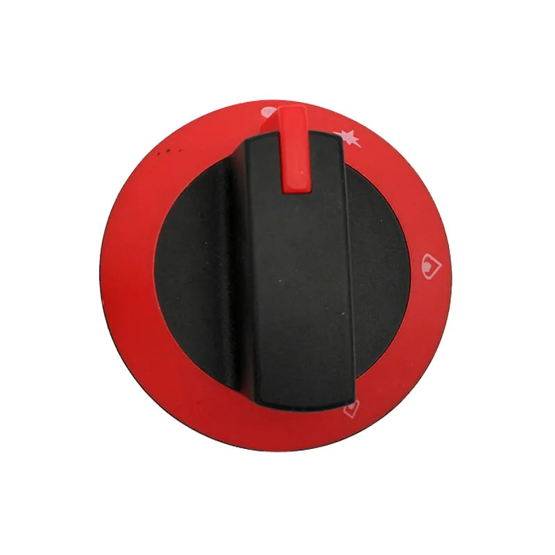 68mm Plastic Red BBQ Temperature Control Knob Diameter