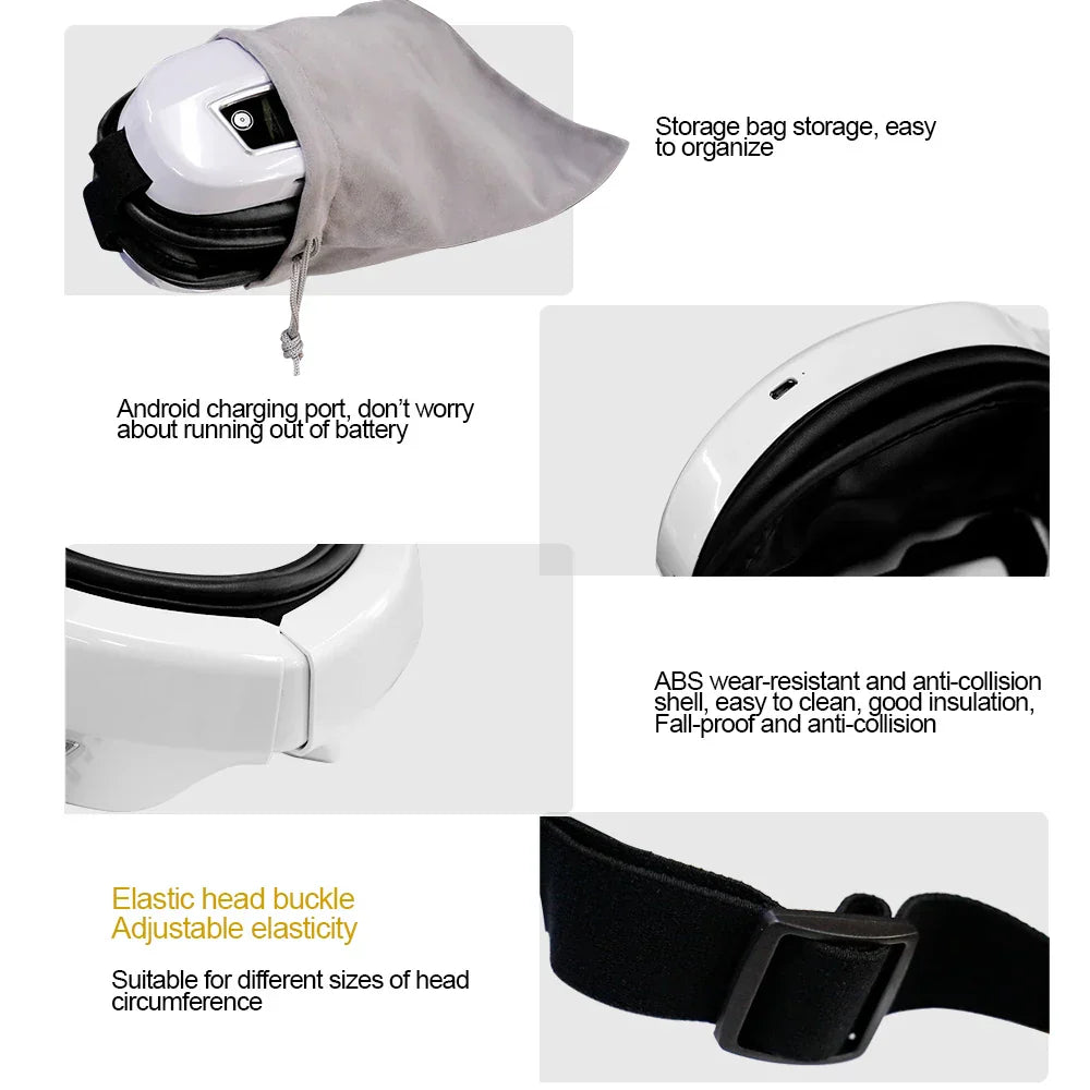 6D Smart Eye Massager Vibration Hot Airbag Compress