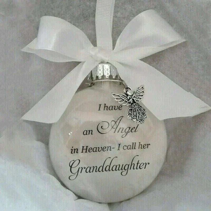 Christmas Ornaments Feather Ball - Angel In Heaven