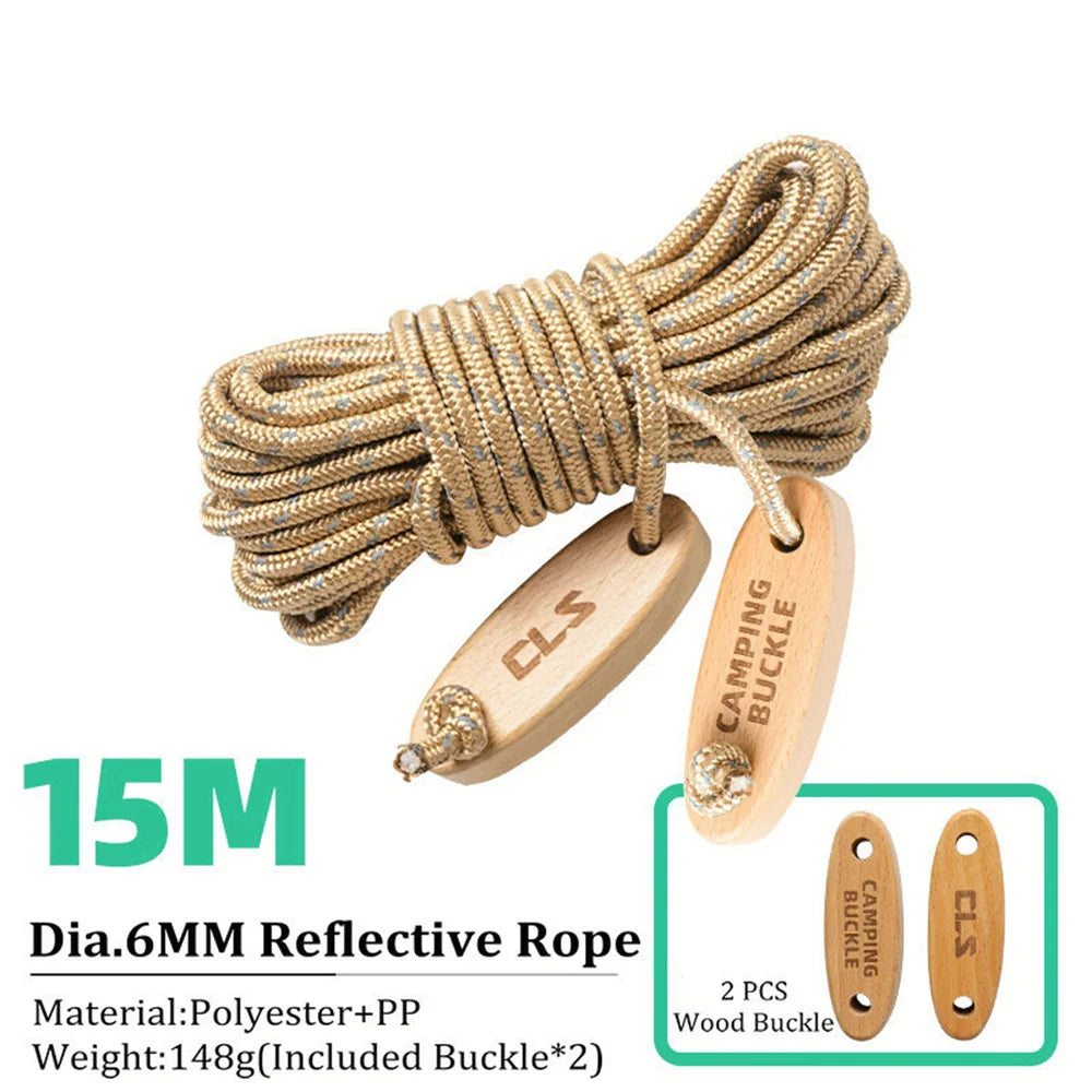 6mm Thickened Reflective Tent Rope Outdoor Wind Rope