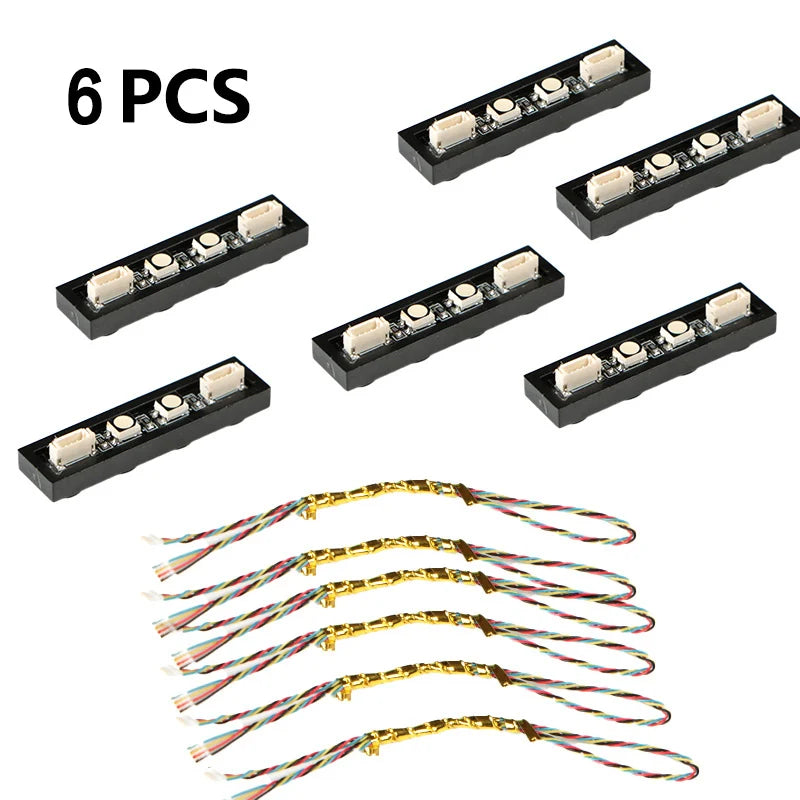 6pcs 1*3 Dot LED Remote Control of Lights