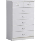 7 Drawer Wood Dresser, 31.5 in Wide Chest