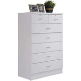 7 Drawer Wood Dresser, 31.5 in Wide Chest