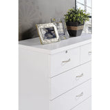 7 Drawer Wood Dresser, 31.5 in Wide Chest