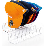 7-Holes Baseball Cap Display Rack Durable Clear Acrylic