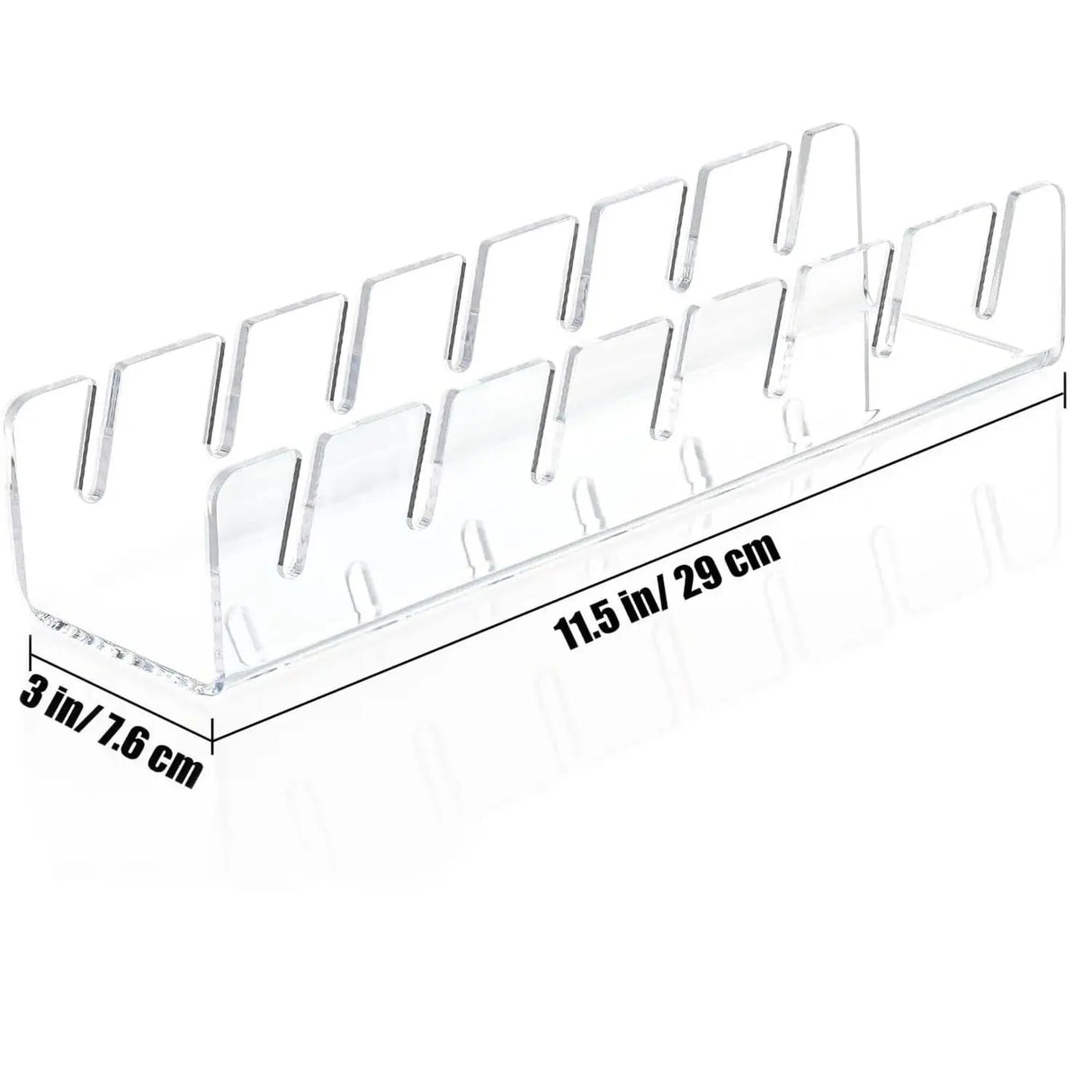 7-Holes Baseball Cap Display Rack Durable Clear Acrylic