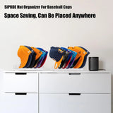 7-Holes Baseball Cap Display Rack Durable Clear Acrylic