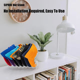 7-Holes Baseball Cap Display Rack Durable Clear Acrylic