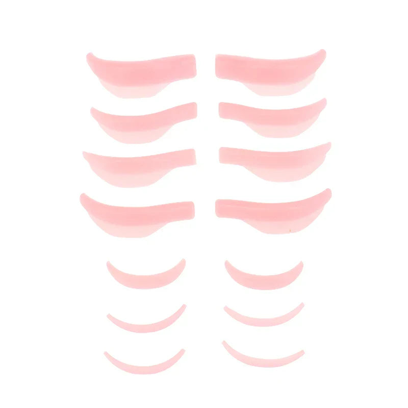 7 Pairs Silicone Eyelash Perm Pad Recycling Makeup