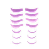 7 Pairs Silicone Eyelash Perm Pad Recycling Makeup