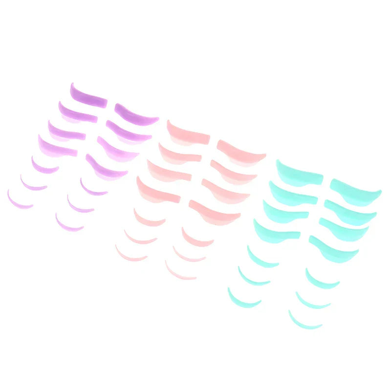 7 Pairs Silicone Eyelash Perm Pad Recycling Makeup