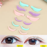 7 Pairs Silicone Eyelash Perm Pad Recycling Makeup