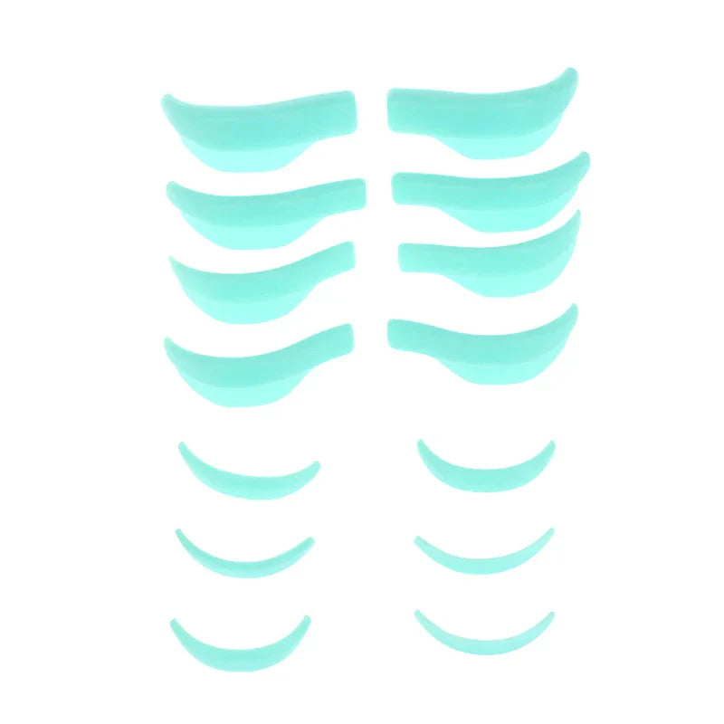 7 Pairs Silicone Eyelash Perm Pad Recycling Makeup
