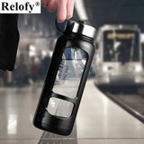 700/1000ml Large Capacity Portable Glass Water Bottles Outdoor