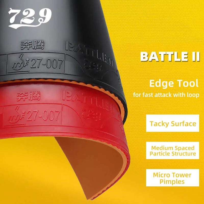 729 Friendship Battle 2 Series Table Tennis Rubber