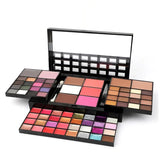 74 Colors Eyeshadow Lip Gloss Combination Makeup Set